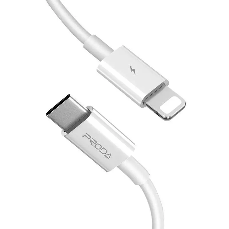 Кабель Proda PD-B27i TypeC-Lightning Vand Air PD 20 W 1 м Белый (6971278728542)