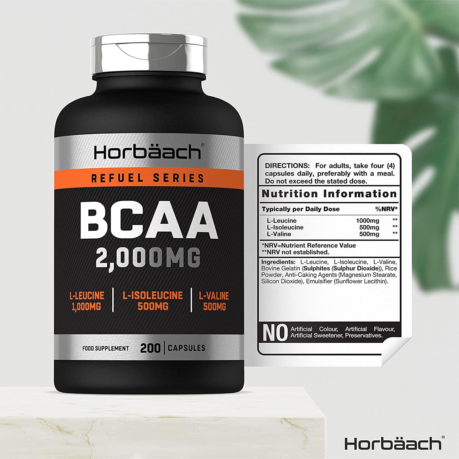 Аминокислота BCAA 2000 mg per serving 200 Capsules - фото 2 Аминокислота BCAA 2000 mg per serving 200 Capsules - фото 2