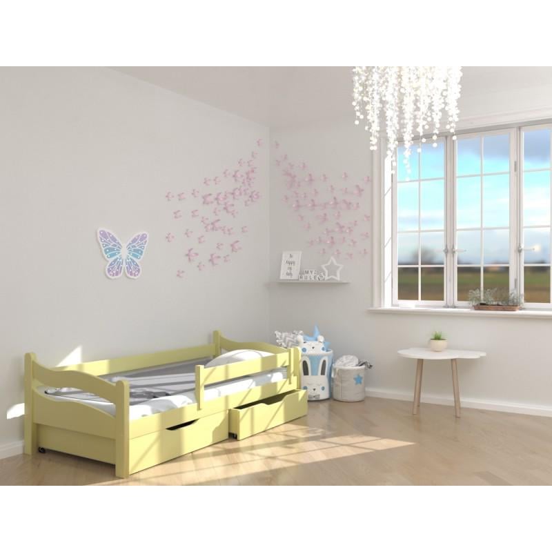 Кровать в детскую Luna mebli Злата 70x140 см Слоновая кость (43593)