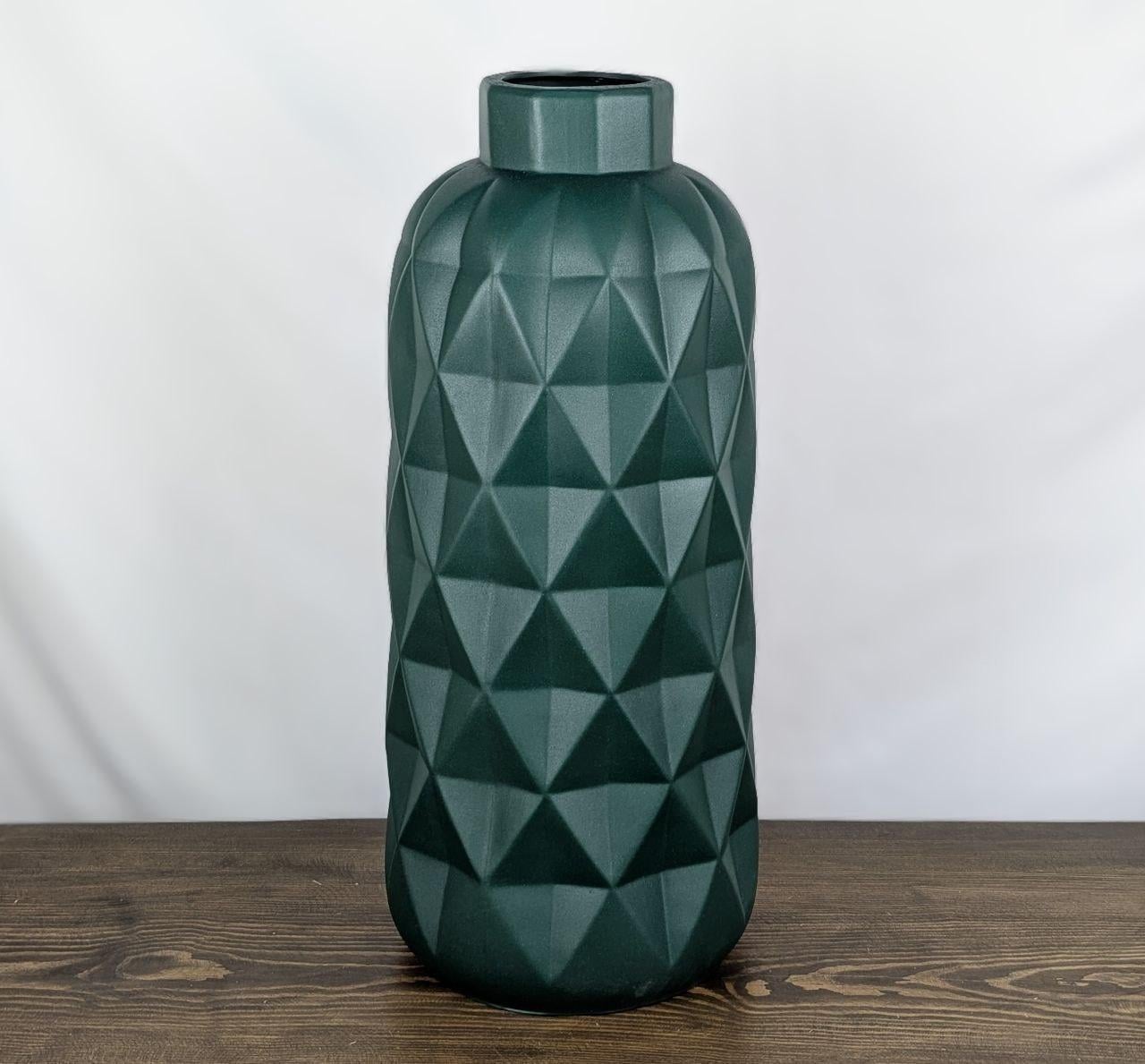 Ваза Nana Ceramics напольная высокая Молли Муар 63 см Зеленый