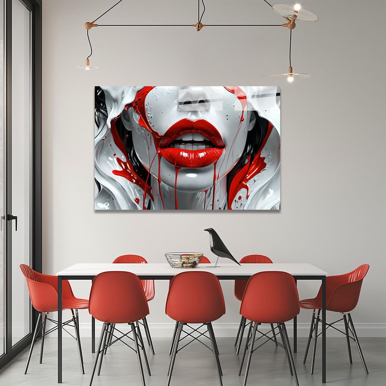 Картина на стекле NovellaPrint Алые страсти 60х40 см (373.1)