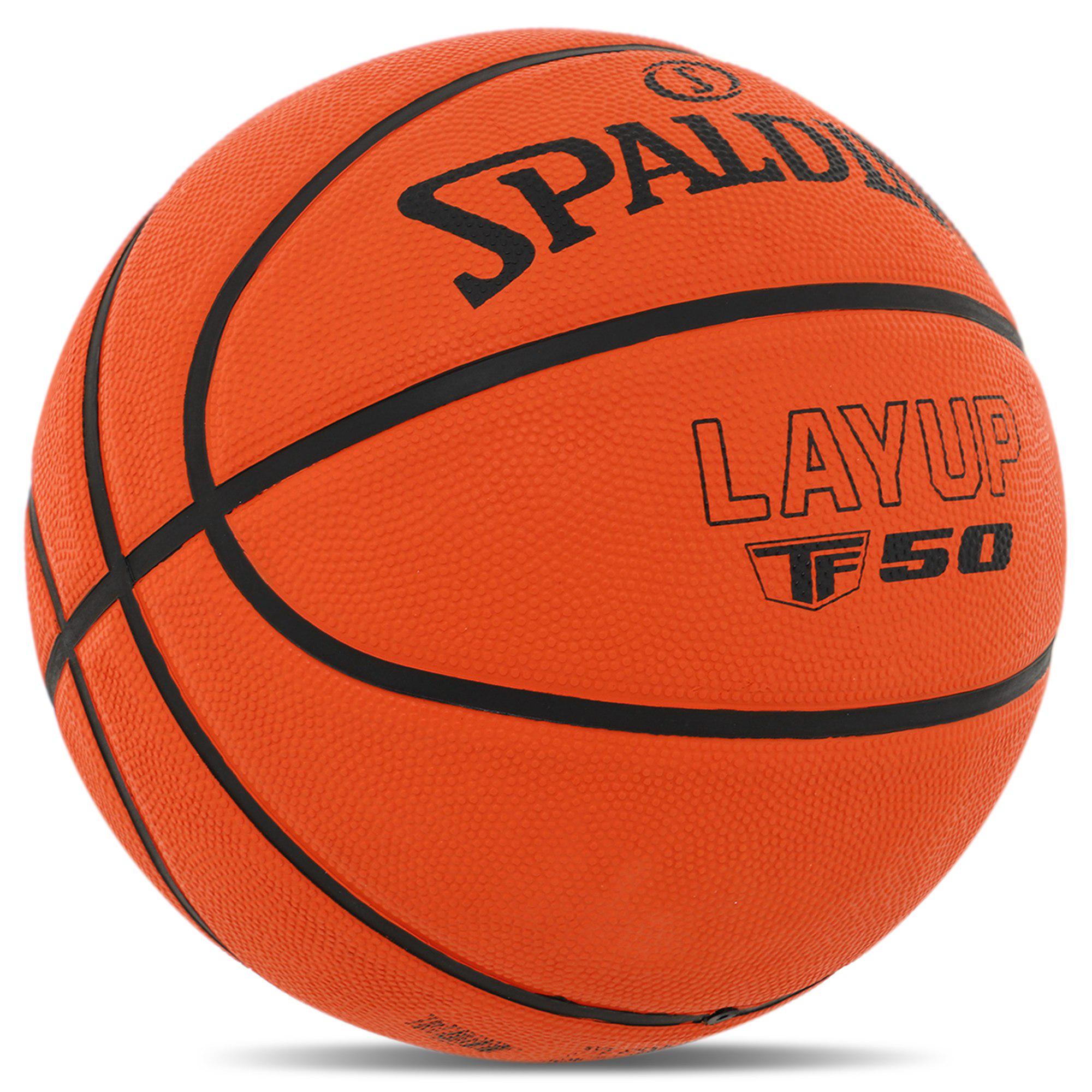 М'яч баскетбольний гумовий Spalding 84332Z LAYUP TF-50 №7 Помаранчевий - фото 2 М'яч баскетбольний гумовий Spalding 84332Z LAYUP TF-50 №7 Помаранчевий - фото 2