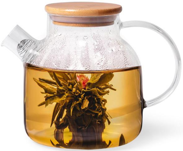 Чайник заварювальний Shamsi Gunfu скляний з металевим ситом 1,2 л - фото 2 Чайник заварювальний Shamsi Gunfu скляний з металевим ситом 1,2 л - фото 2