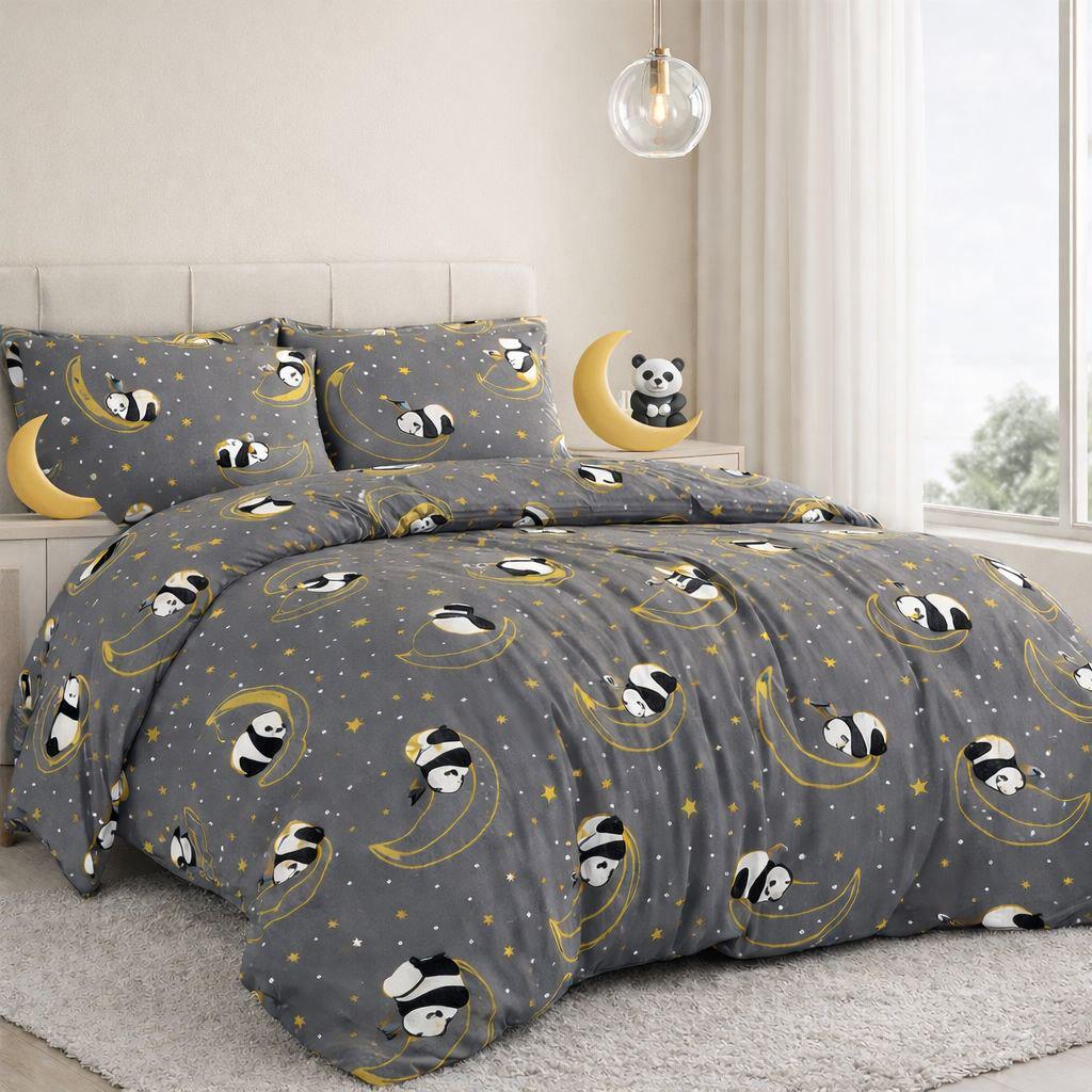 Комплект постельного белья евро PaniPava Moonlight Panda бязь (122321804)