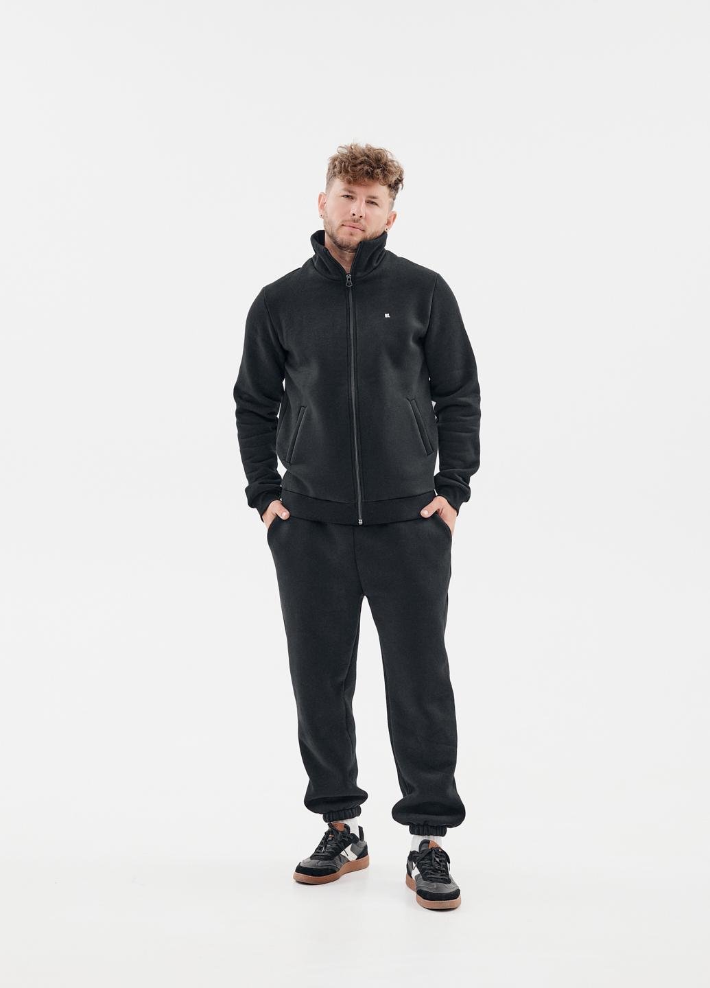 Спортивный костюм мужской Kindamor Arctic флисовый на змейке M Черный (1870922329)