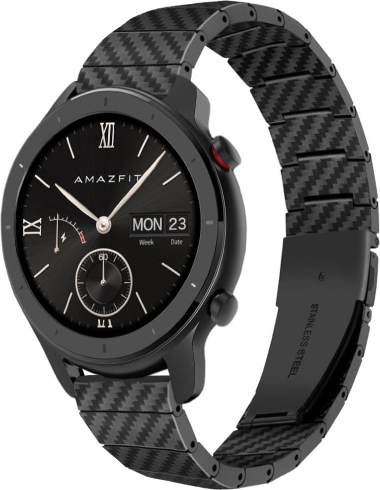 Ремінець Armrok для Amazfit GTR 42 мм Black (31652-2B) Ремінець Armrok для Amazfit GTR 42 мм Black (31652-2B)