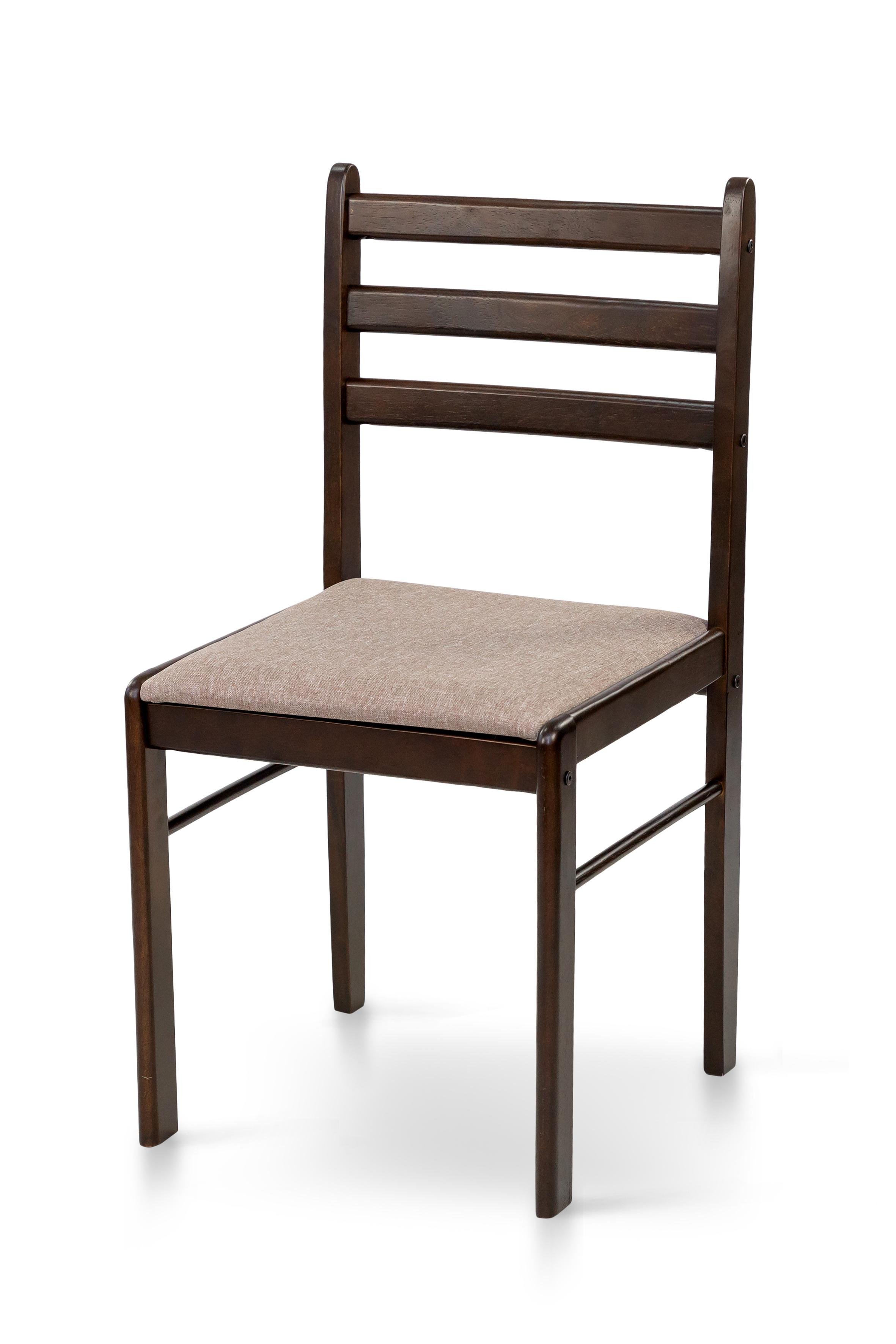 Комплект обеденный Мікс Меблі Джерси стол/4 стулья из МДФ/дерево/ткань Темный орех/Светло-коричневый (А0056112) - фото 8 Комплект обеденный Мікс Меблі Джерси стол/4 стулья из МДФ/дерево/ткань Темный орех/Светло-коричневый (А0056112) - фото 8