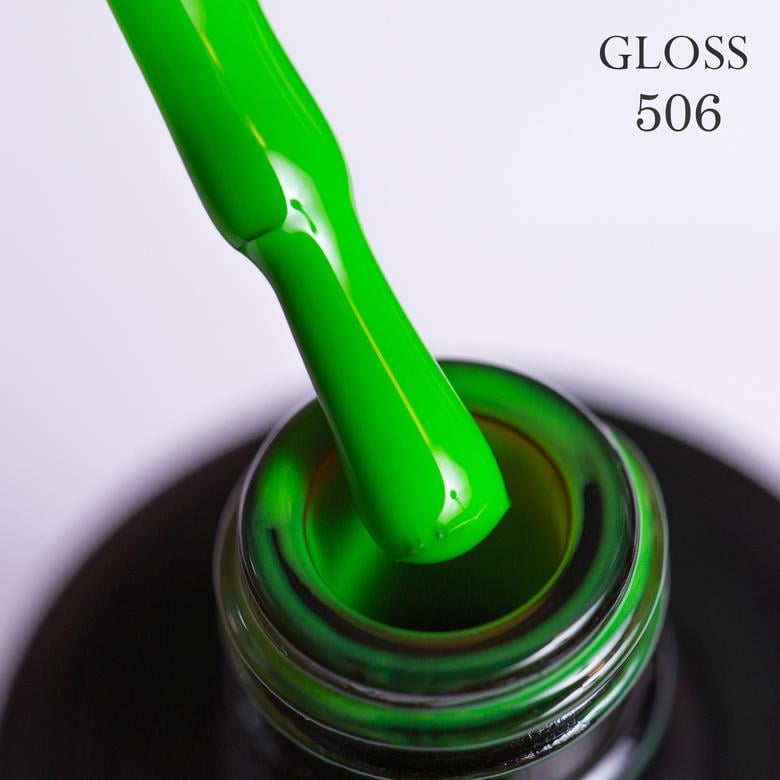Гель-лак GLOSS 506 15 мл Лаймовый (31795)