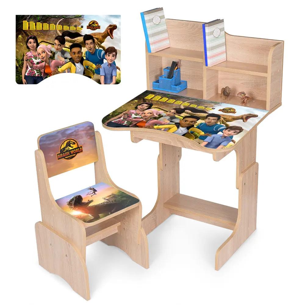 Парта детская Bambi с полкой и стулом Jurassic World (N 2071-19B-7) - фото 4