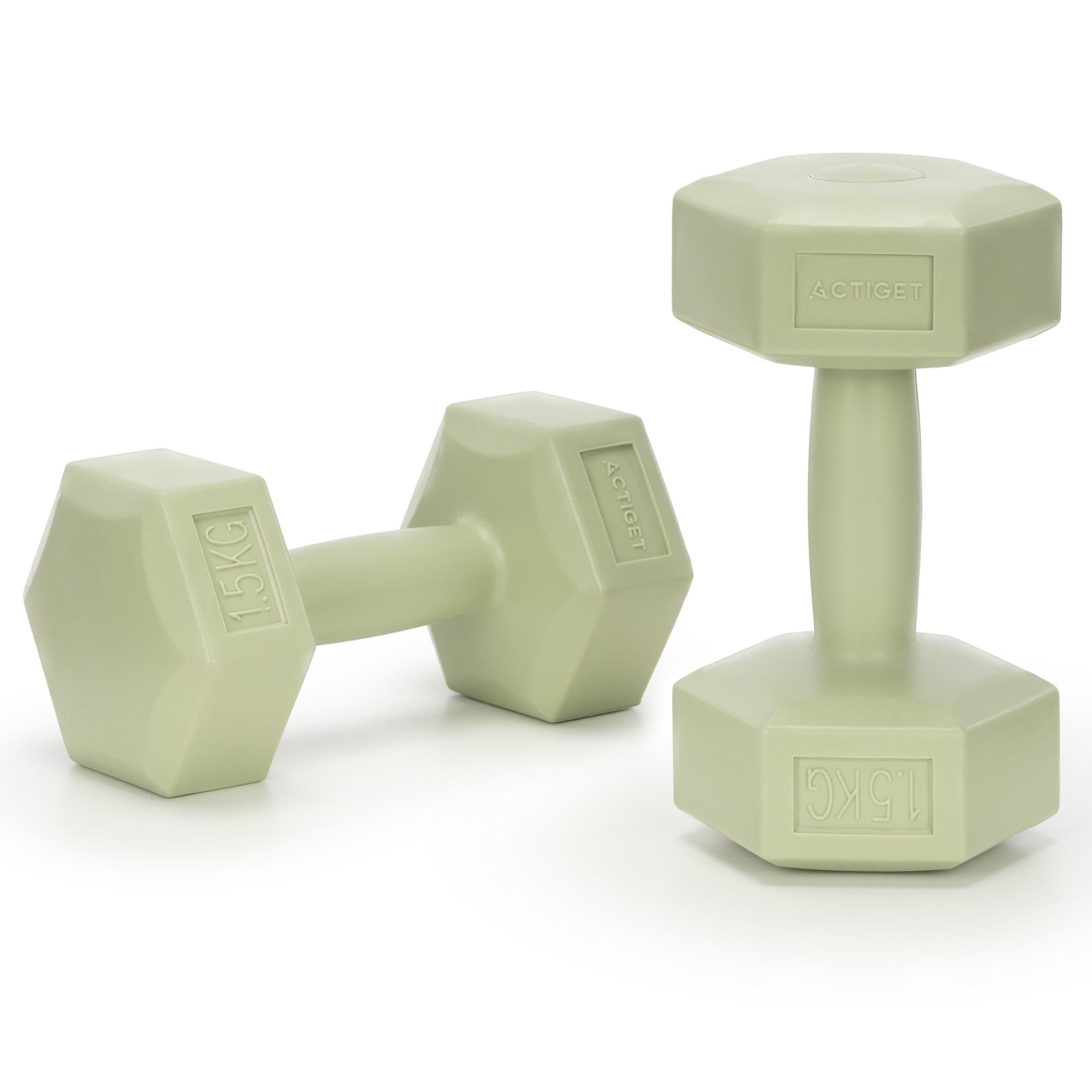 Гантели Actiget Hex ACT0157 2 шт. 1,5 кг Green (5890)