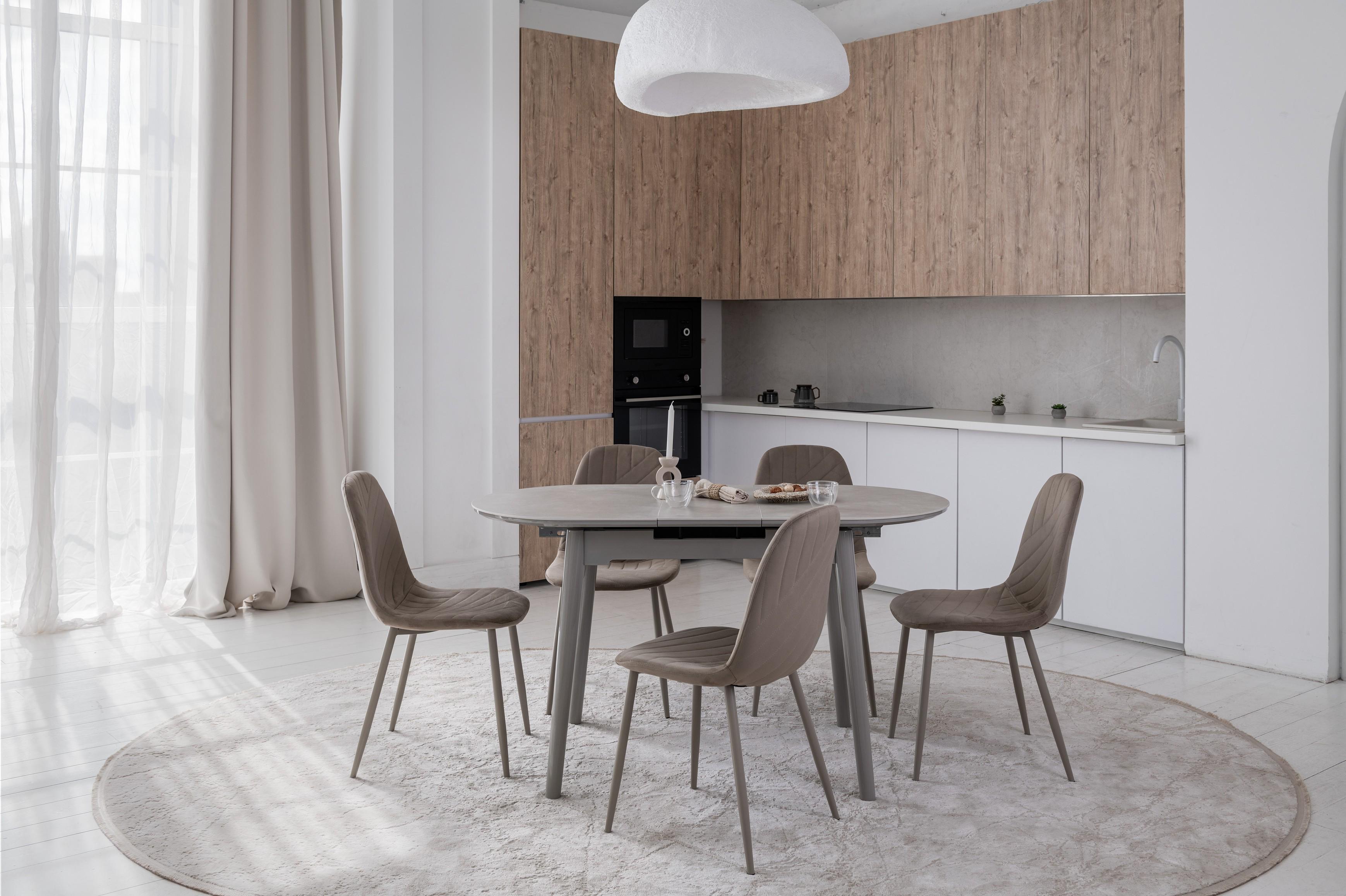 Обеденный стол раздвижной Ветро 1100-1400x750x760 мм Бардильо лайт/Серый (TМ-85) - фото 13 Обеденный стол раздвижной Ветро 1100-1400x750x760 мм Бардильо лайт/Серый (TМ-85) - фото 13