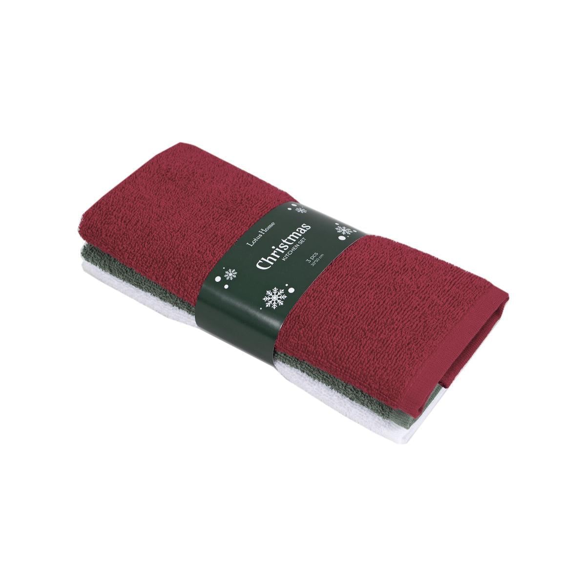 Набір рушників Lotus Home Christmas Basic 3 шт. 30х50 см (svt-2000022336734)