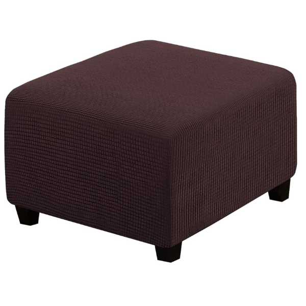 Чехол на пуф квадратный Slavich трикотаж-жаккард M Кофейный