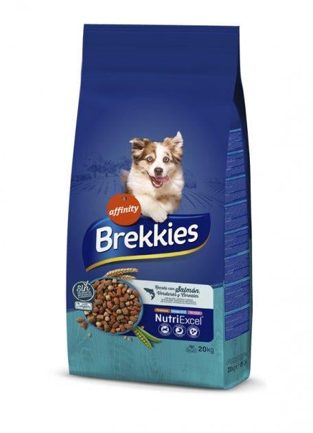 Корм сухой для взрослых собак различных пород Brekkies Dog Fish с лососем 20 кг (927438/8410650871202)