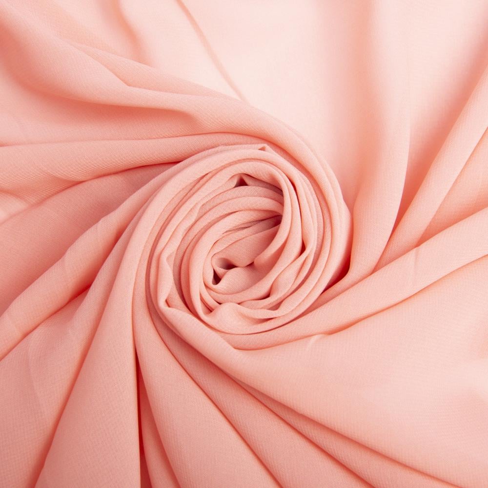 Шифон плательный Sheila Персик (24614)