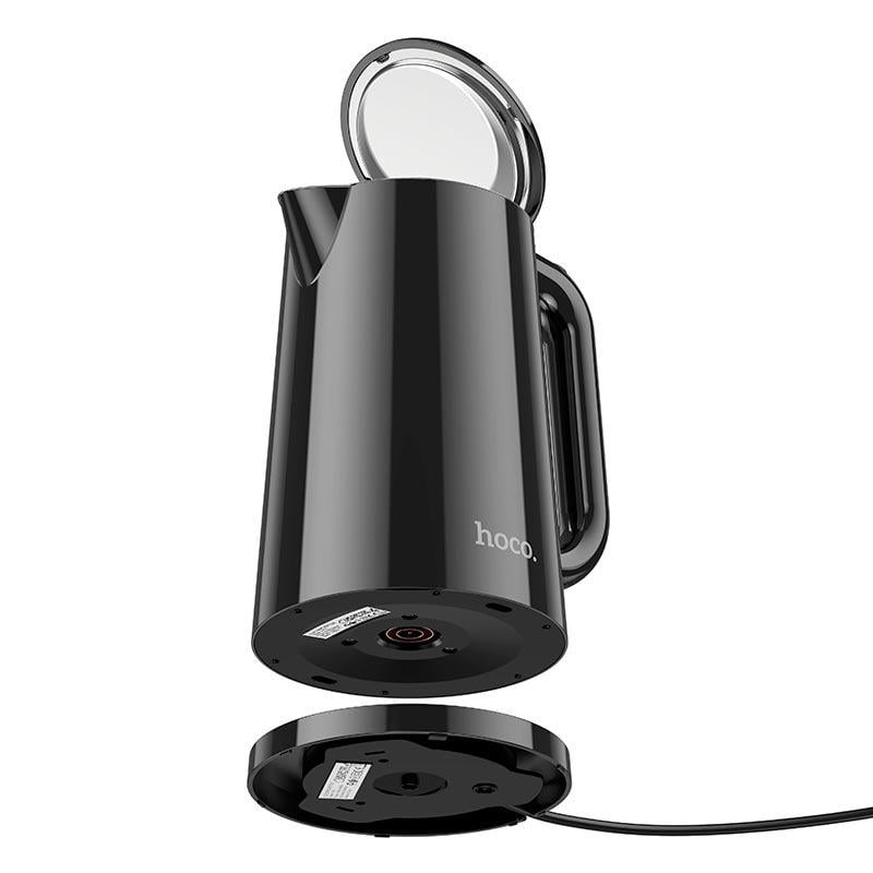 Электрочайник Hoco HE11 electric kettle 1500-1800 Вт 1,7 л Черный (613300) - фото 3 Электрочайник Hoco HE11 electric kettle 1500-1800 Вт 1,7 л Черный (613300) - фото 3