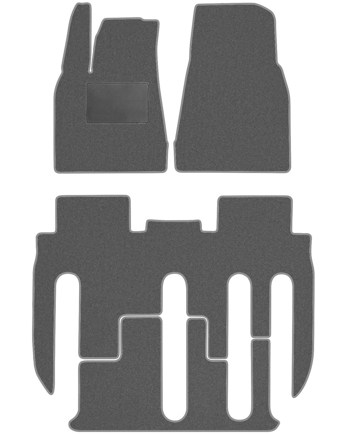 Килимки в салон Optimal для Tesla Model X з 08,17-7 місць текстильні Сірий