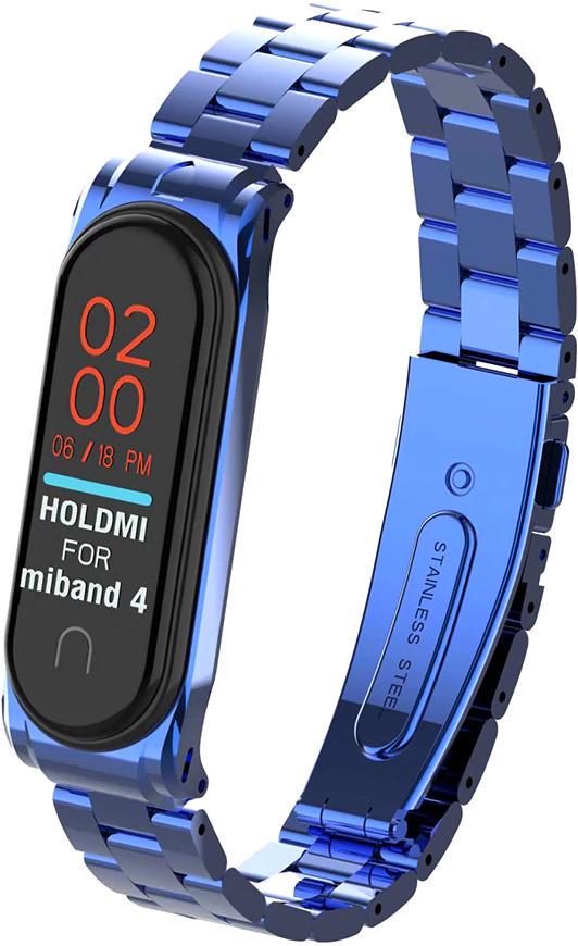 Ремешок металлический Shape для Mi Band 4/3 Blue (09786-28)