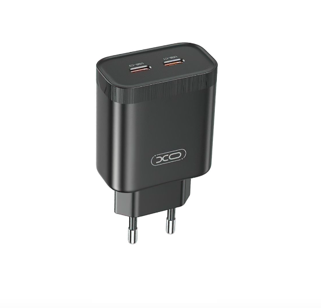 Сетевое зарядное устройство Xo L105 2xPD/35W Black