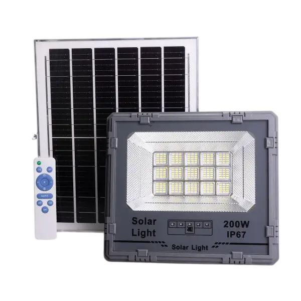 Прожектор светодиодный уличный 225 LED 200 Вт с солнечной панелью (HP-5-61)
