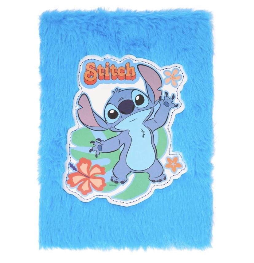 Блокнот пухнастий Стіч 80 аркушів 22х16 см Блакитний (2657504942)