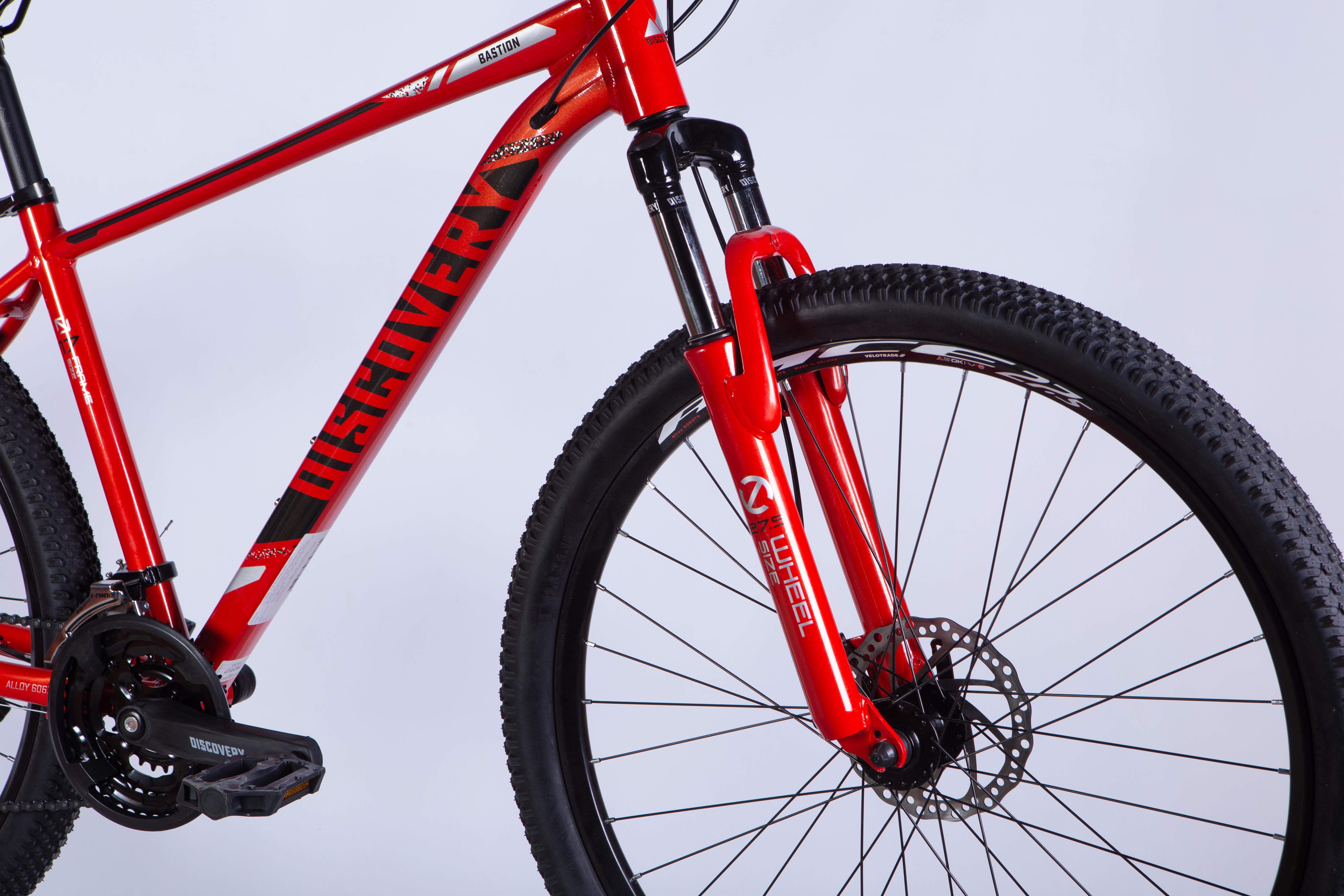 Велосипед Discovery 2025 BASTION DD CS AL 27,5" рама 17" Красно-черный (OPS-DIS-27,5-006) - фото 6 Велосипед Discovery 2025 BASTION DD CS AL 27,5" рама 17" Красно-черный (OPS-DIS-27,5-006) - фото 6