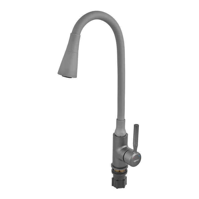 Смеситель для кухни Zerix Atrium-011-T с силиконовым изливом Graphite Refl Grey (ZX6107) Смеситель для кухни Zerix Atrium-011-T с силиконовым изливом Graphite Refl Grey (ZX6107)