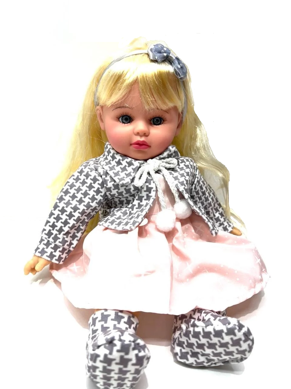 Кукла мягконабивная Мелания Вид 3 со звуковыми эффектами 5 песен украинский язык 39 см (M 5916 I UA)