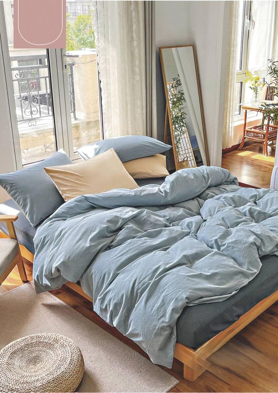 Постельное белье Viluta Wash 11 геометрия вареный хлопок евро (30644)