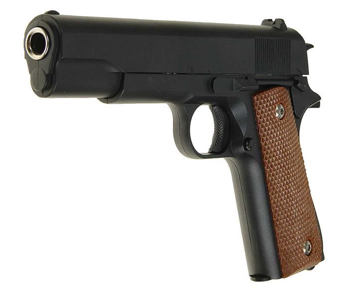 Пистолет страйкбольный Galax Colt 1911 y металлический Черный (10258128)