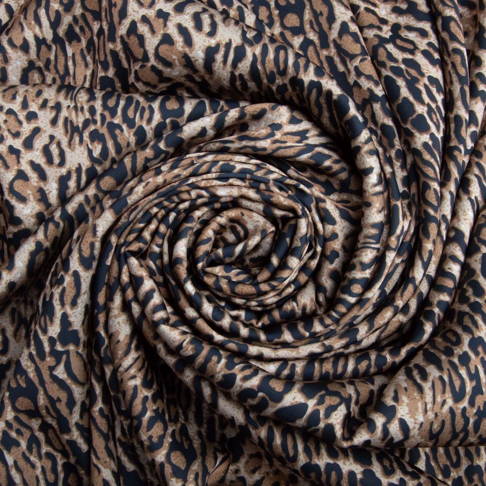 Ткань атлас с рисунком Лиона 90 гр/м2 145 см Бежевый (26065)