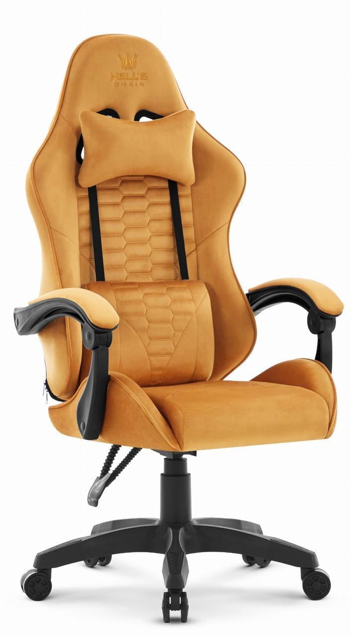 Кресло игровое Hell's HC-1000 ткань Gold