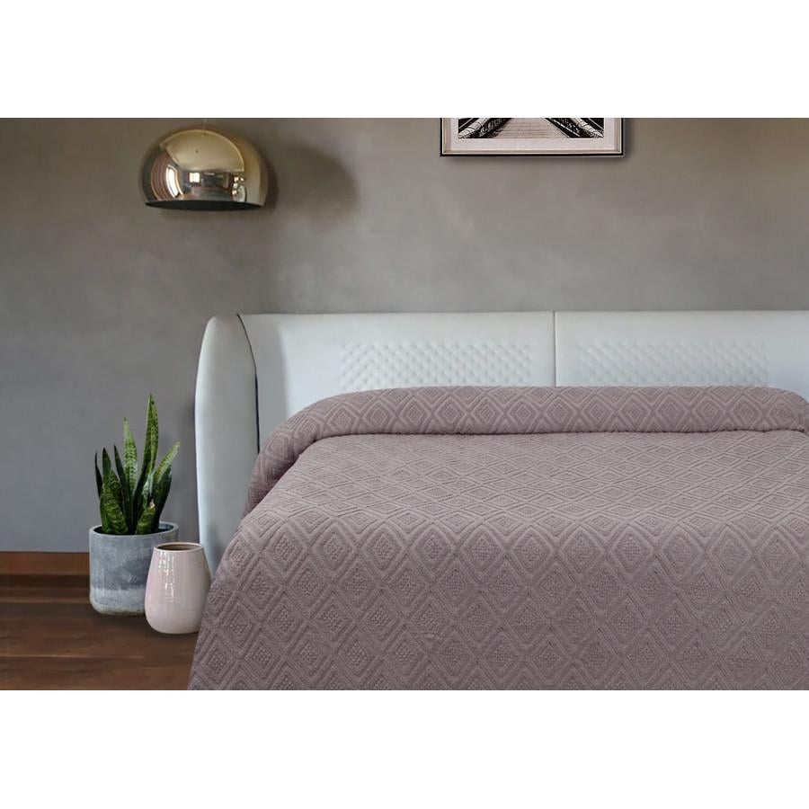 Простынь махровая Lotus Geo 200x220 см Сиреневый (svt-2000022245050)