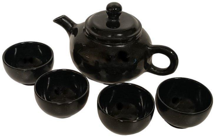 Сервиз для чая из нефрита на 4х (13-0-0068)