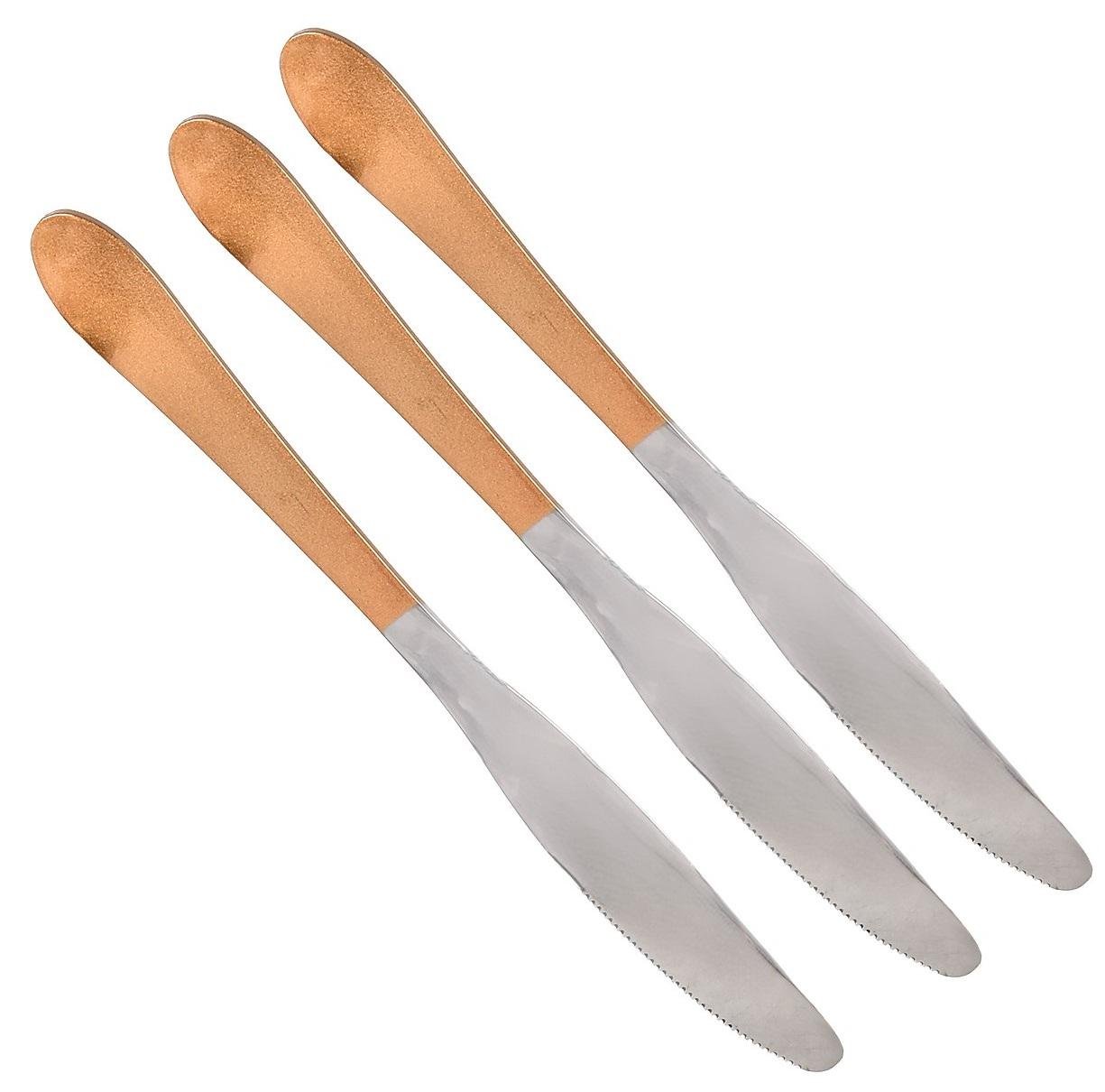 Набор столовых ножей Golden mat из нержавеющей стали 3 шт.