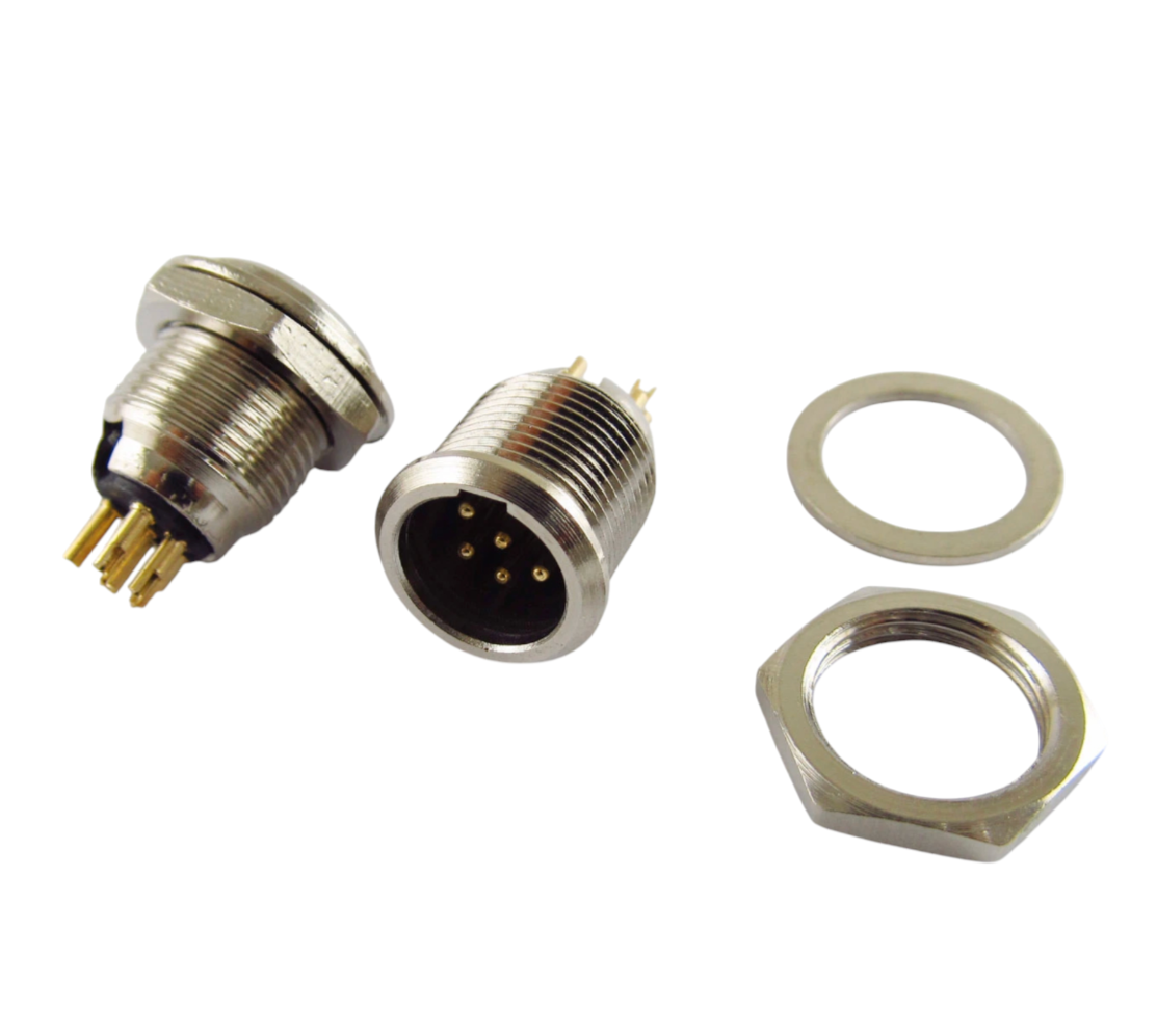 Панельний штекер Moco mini XLR SA108-6P з фіксацією 6-контактний для сигнального під'єднання в студіях (000049392_2) - фото 10