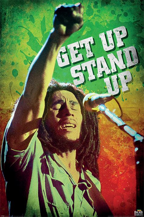 Постер плакат Боб Марли Вставай, Вставай/Bob Marley Get Up Stand Up 61x91,5 см