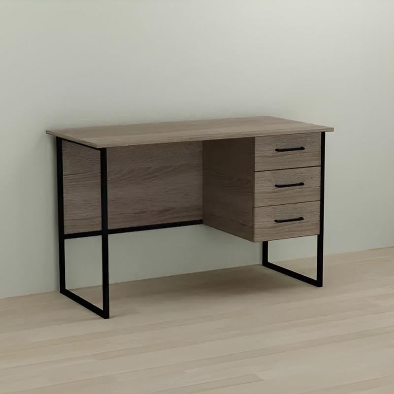 Компьютерный стол Ferrum-decor Harry металл/ДСП 16 мм Черный/Дуб сонома трюфель (FRD-103553)
