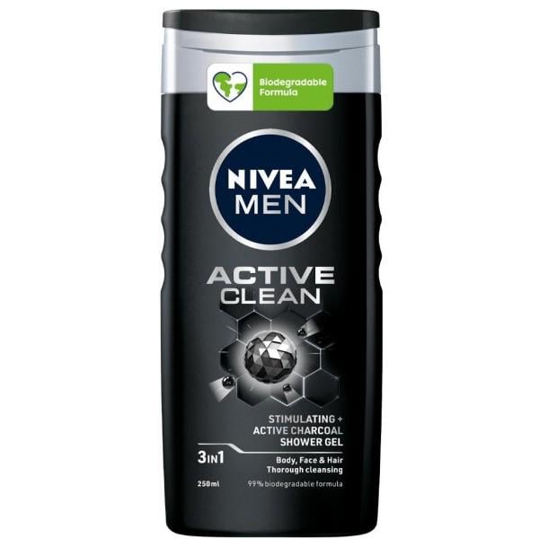 Гель для душу Nivea men Active clean 250 мл