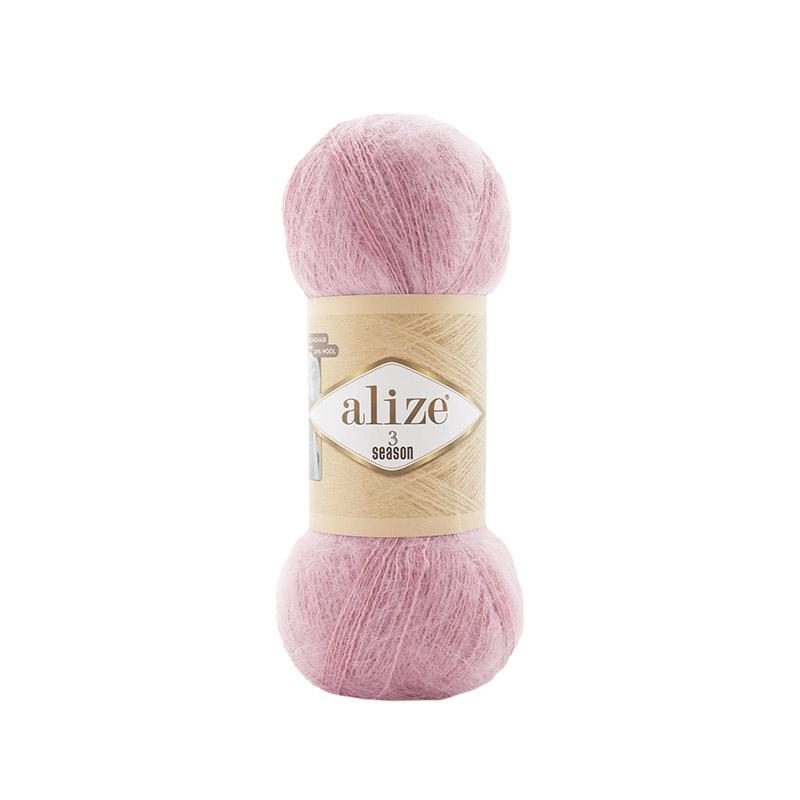Пряжа Alize 3 SEASON 161 Пудровий