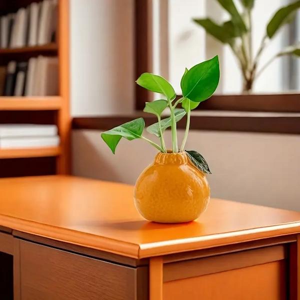 Ваза керамическая в виде мандарина 9х8 см (G00016) - фото 8 Ваза керамическая в виде мандарина 9х8 см (G00016) - фото 8