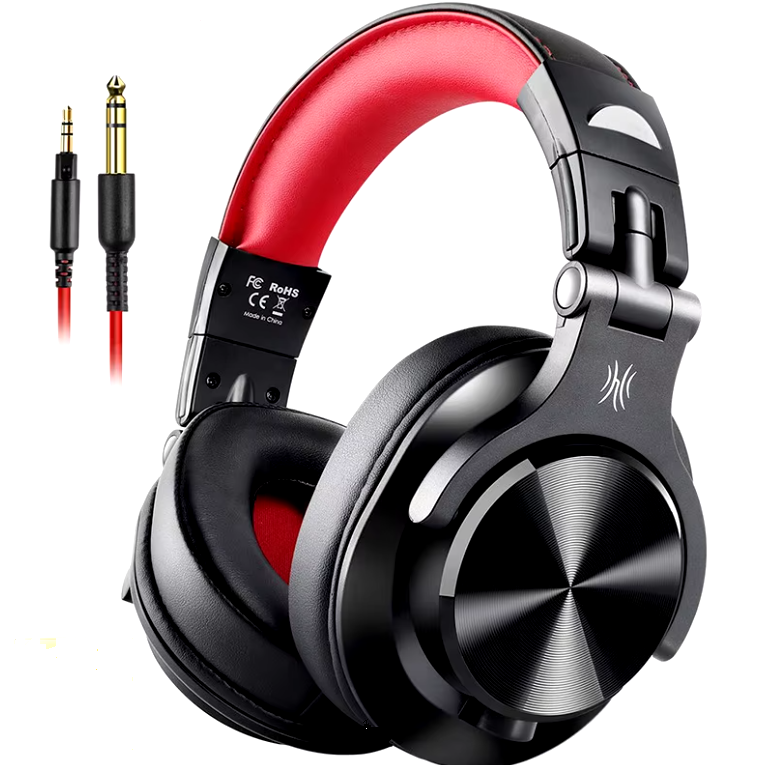 Наушники OneOdio Fusion Wireless A71 студийные диджейские полноразмерные Red (2401492674)