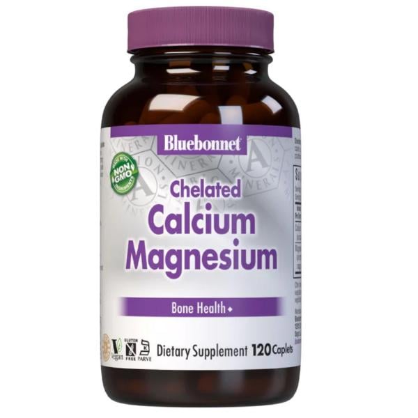 Мультиминеральный комплекс Bluebonnet Nutrition Albion Chelated Calcium Magnesium 120 Caplets (000021556)