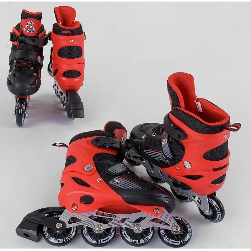 Ролики дитячі Best Roller р. 30-33 Чорно-червоний - фото 2 Ролики дитячі Best Roller р. 30-33 Чорно-червоний - фото 2
