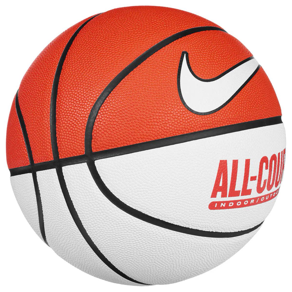 Баскетбольний м'яч Nike EVERYDAY ALL COURT 8P DEFLATED SUMMIT Уні № 7 Білий/Червоний (23818451) - фото 3 Баскетбольний м'яч Nike EVERYDAY ALL COURT 8P DEFLATED SUMMIT Уні № 7 Білий/Червоний (23818451) - фото 3