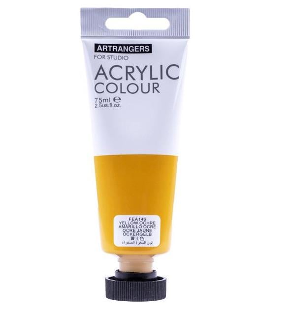 Краска акриловая ART RANGER 75 мл Yellow ochre