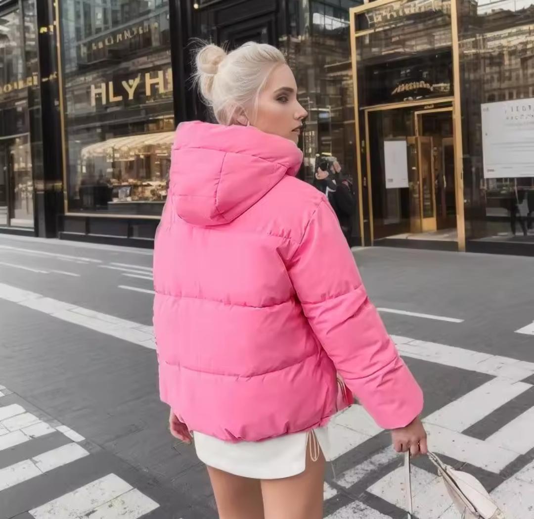 Куртка женская демисезонная с капюшоном Aggressive Season р. 40-42 Розовый - фото 3