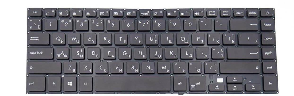 Клавиатура для ноутбука Asus RX530 RX530UQ матовая (0KNB0-4624RU00)