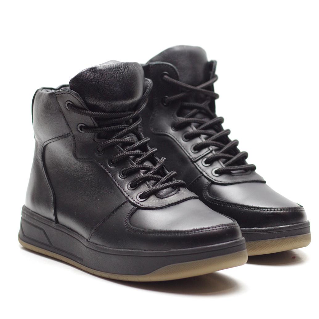 Кеды женские зимние Zlett из натуральной кожи р. 34 Черный (3506) - фото 2 Кеды женские зимние Zlett из натуральной кожи р. 34 Черный (3506) - фото 2