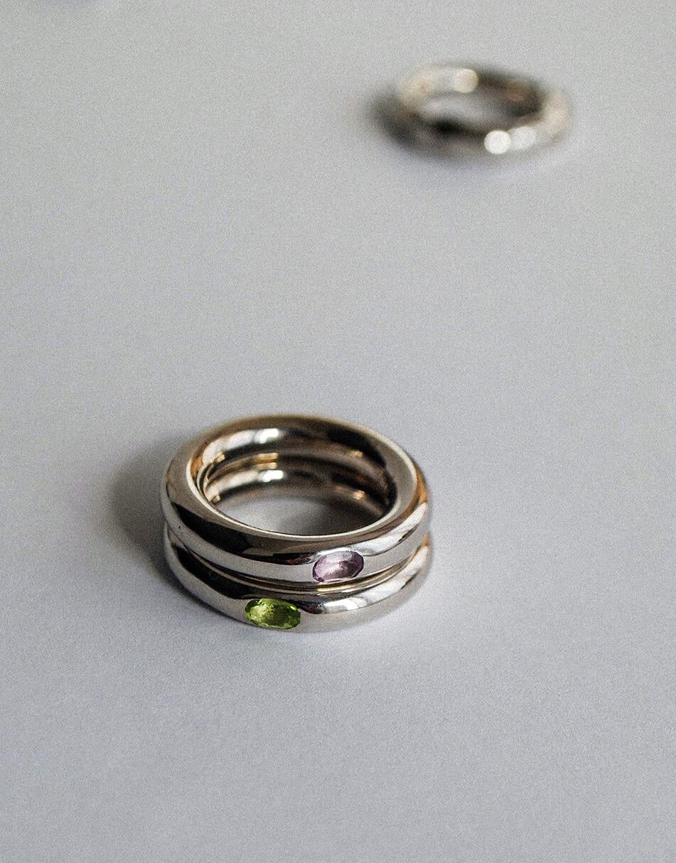Каблучка Puffy Green жіноча RIMMART JEWELRY сіра 17 Каблучка Puffy Green жіноча RIMMART JEWELRY сіра 17